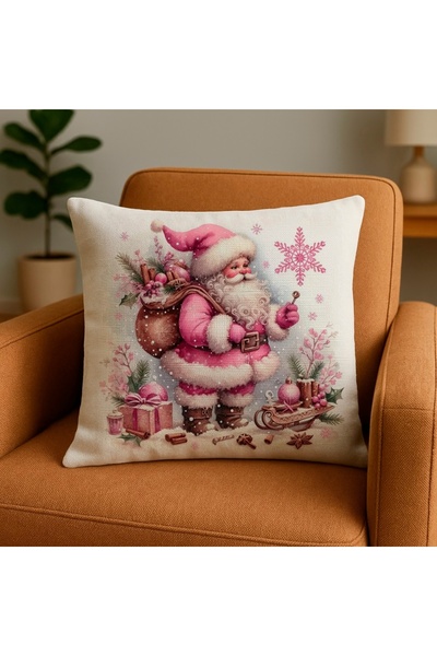 MİNOZA Husă decorativă pentru pernă cu model de Crăciun imprimat digital 43x4...