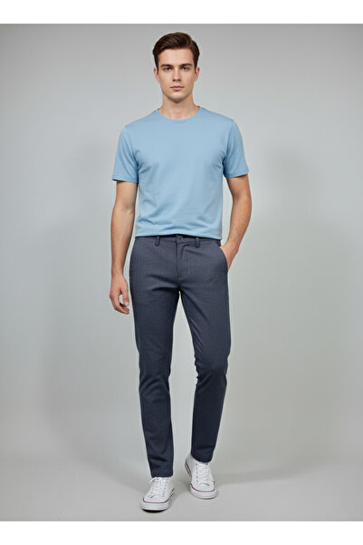 FATELLA Pantaloni pentru bărbați, slim fit, din țesătură elastică, cu aspect ...