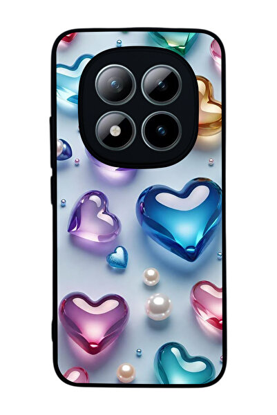 Aksel Kılıf متوافق مع هاتف Xiaomi Redmi Note 15 Pro Plus مطبوع ، أسود غير لام...