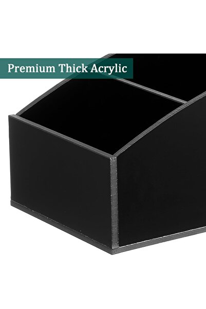 Slasa Acrylic Tea Bag Box Organizer 8.5x12.5x9 cm 3-Compartment Coffee Station Caddy