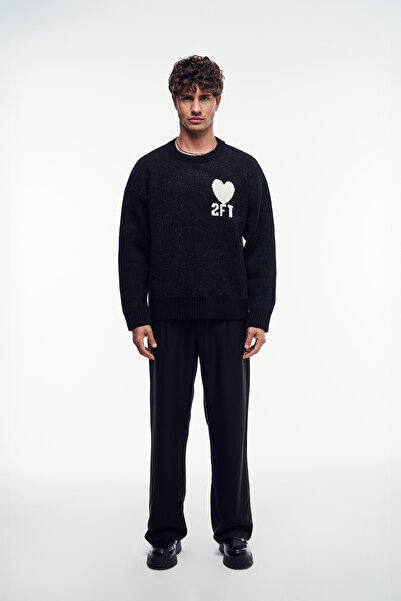 2512 Clothing 2ft Embroidered Knit Sweater