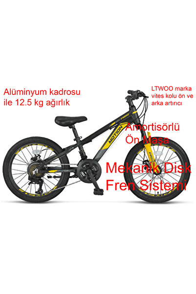 Ümit Motion 20 Jant Disk Fren Vitesli Çocuk Bisikleti 2078 (115 / 135 cm arası boy)