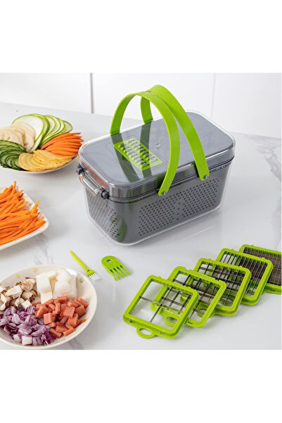 BASE Multifunctional grater for fruits and vegetables 22 pieces stainless steel blades BA