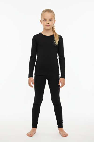 BUTİK1AVM Set de lenjerie termică pentru fete de iarnă, cu jambiere și top