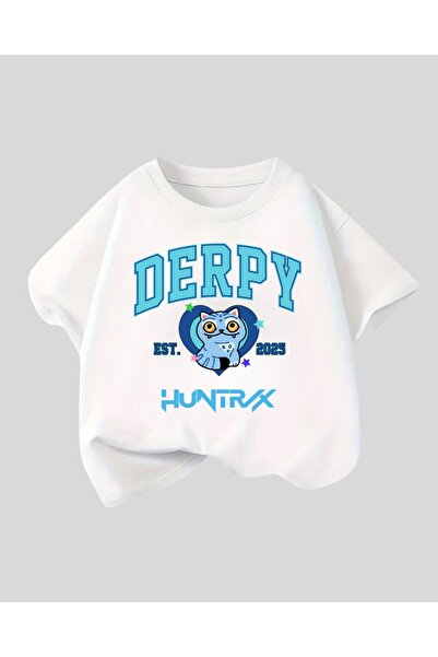 Touz Moda Kpop Demon Hunters Kids Design Unisex Oversized T-Shirt