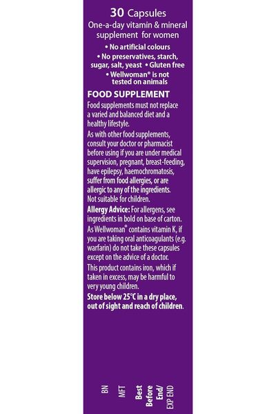 Wellwoman Vitabiotics Original, 30 Capsules