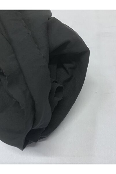 Yiğit Kumaş Ελαστικό ύφασμα από χτενισμένο πολυεστέρα, Μέγεθος 60x160 cm Μαύρο Χρώμα