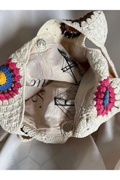 İhtiyacımVar Shoulder Bag Lined with Snap Fasteners 38X28 Size Designer Bag