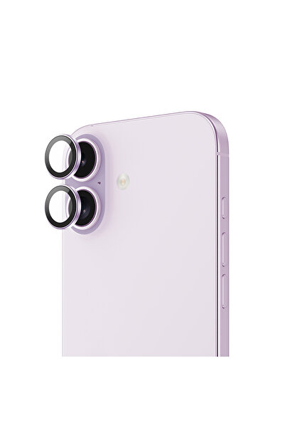 Benks iPhone 17 Uyumlu DR Safir Kamera Lens Koruyucu Açık Mor