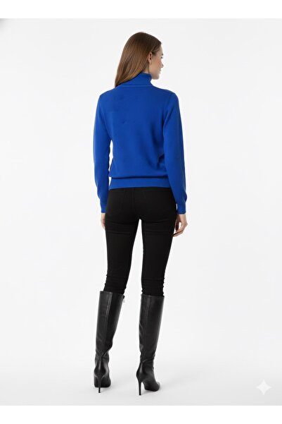 ModaPlaza Pulover tricotat cu model cu pompon pentru femei 5200