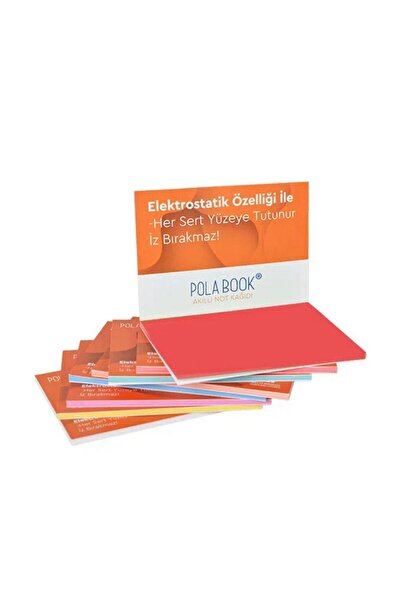 Hediye Vakti Electrostatic Adhesive Smart Note Paper 7X10 cm – 50 Sheets Practical Office Notepad