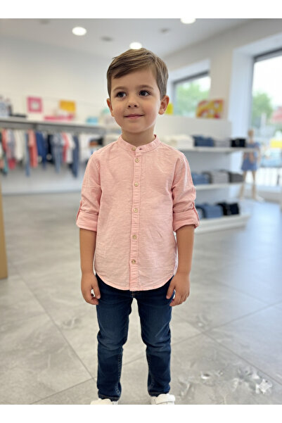 MAYORAL Bella Baby Butik Yavruağzı Keten Gömlek