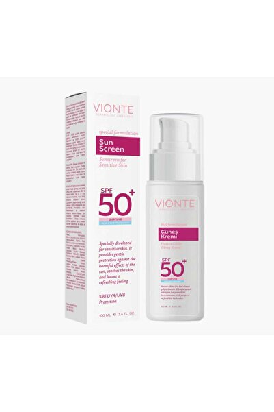 Vionte كريم الشمس بعامل حماية من الشمس +50 حماية من الضوء الأزرق للبشرة الحساسة