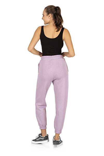 EMBA KORSE High Waist Women's Three Thread Sh Fleece-Lined Winter Sweatpants Ankle Length Sports Sweatpants Bottom