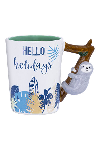 Benante Tembel Hayvan Figürlü Seramik Kupa - 360 ML