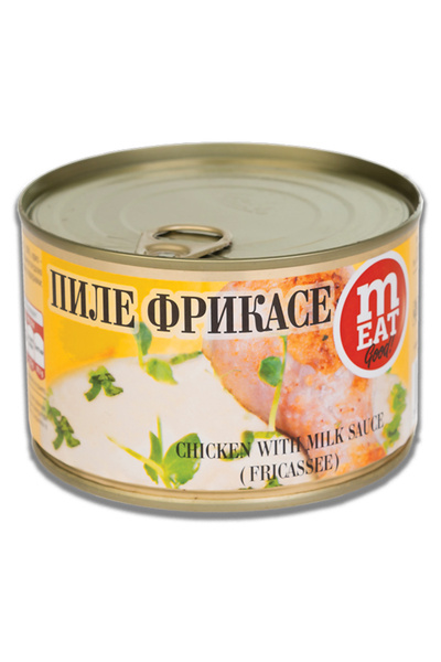 Maraida Pui Fricassee 410g – Carne fragedă de pui în sos alb cremos