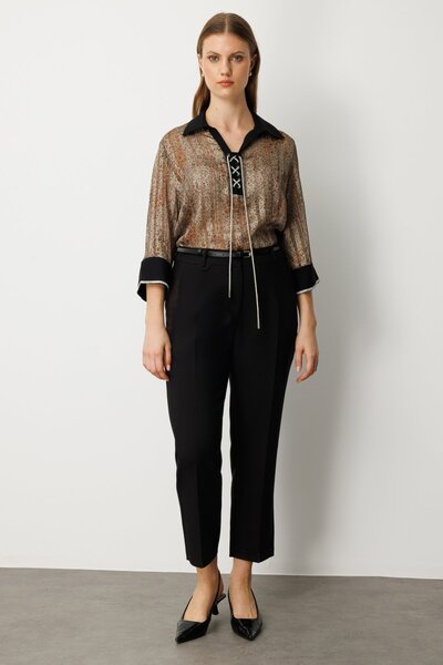 Ekol Wide Leg Trousers with Belt