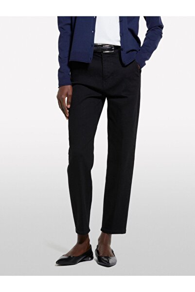 Sisley Women's Cotton Blend Regular Waist Denim Chino Pants 325P4Taylf06G-Sis800