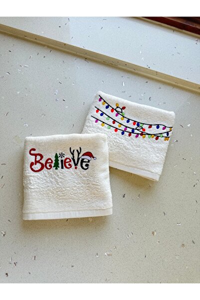 GA Gleam Atelier Embroidered Kitchen Towel Set - Set of 2 - Cotton - 40*60 cm