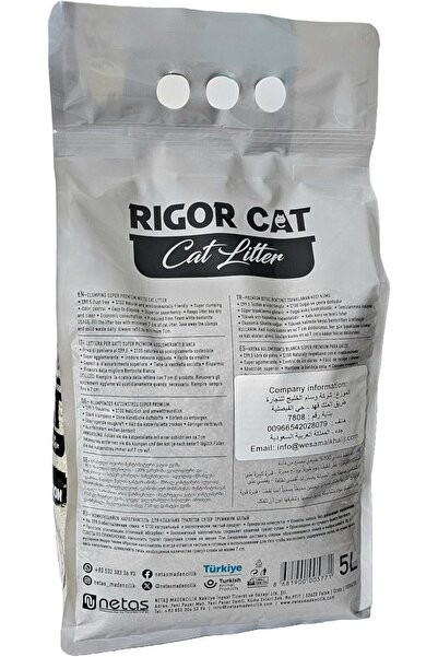 RIGOR CAT Cat Litter 5L –Fresh Scent Quick Clumping, Dust-Free, Odor Control, Easy Cleaning, for Sensitive Cat