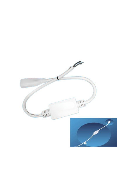 ROH LED strip connector for joining LED strips together to increase length or for connecting to a power source (white color)