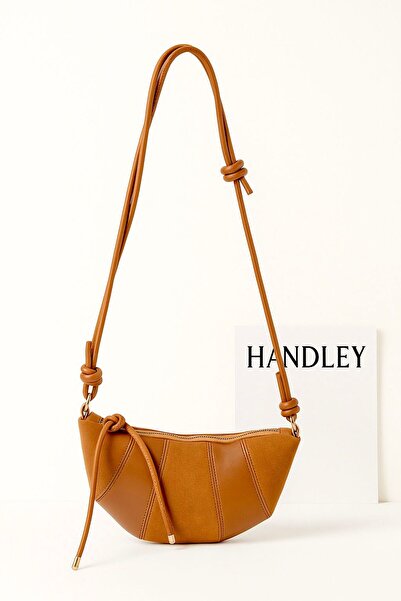 Handley Lüks Deri ve Süet Çapraz Askılı Omuz Çantası