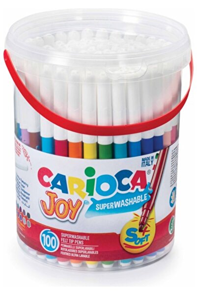 CARIOCA Joy Süper Yıkanabilir Keçeli Boya Kalemi 100'LÜ Kova