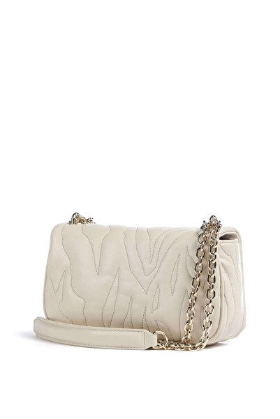 Just Cavalli Women's Quilted Zebra Patterned Chain Strap Shoulder Bag - Cream