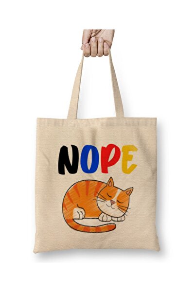 Toyaso Подарунки для любителів кішок Біла тканинна сумка з довгими ручками Сумка для покупок Пляжна сумка