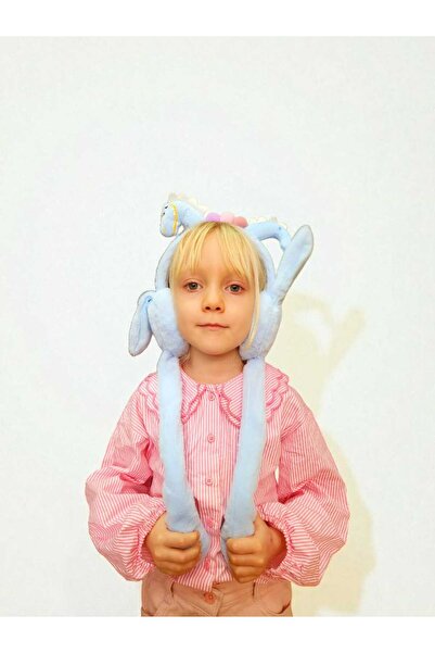 VRHediye Sesli Oynar Kulaklı Sevimli Dinazor Peluş Kulaklık