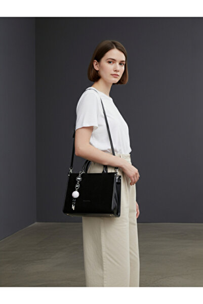 Crazy Kriste Bell Genuine Leather Suede Detailed Hand and Shoulder Bag – Stylish & Suitable for Everyday Use