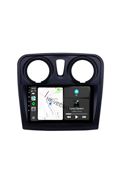NAVECRON DACIA SANDERO 2013-20 UYUMLU ANDROID MULTİMEDYA GERÇEK 4/64 KABLOSUZ...