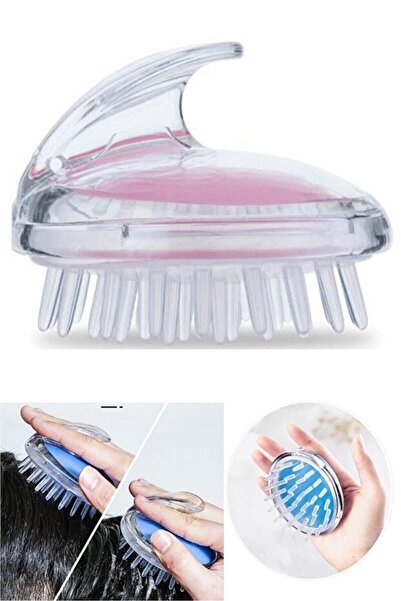 mucit home Shower Comb Soft Silicone Hair Washing Scalp Massage Comb