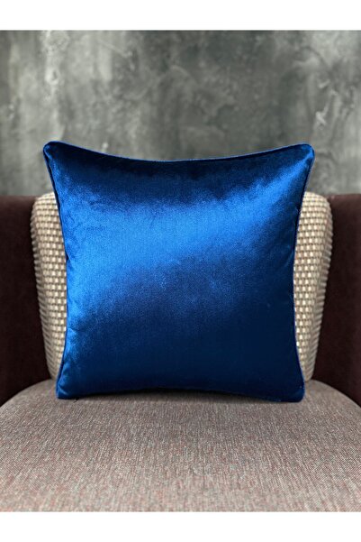 Fabricland Ексклюзивний імпортний атласний синій чохол для подушки 43x43 см