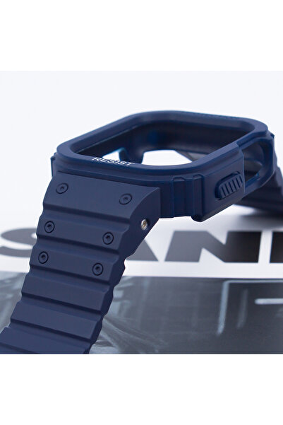 Lopard Apple Watch 38mm Kd-142 Silicone Band with Airbag Design Case Protector