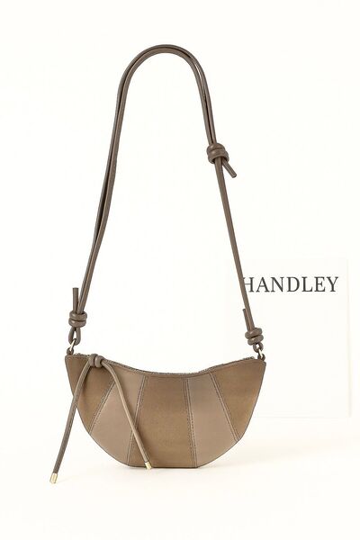 Handley Geantă de umăr din piele și piele intoarsa de lux bretea crossbody