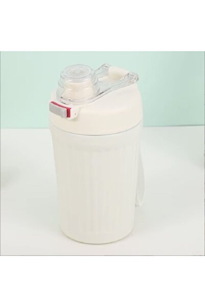 Generic 600ml Color Gradient Ribbed Thermal Water Cup or Flask with Foldable Handle HZ062