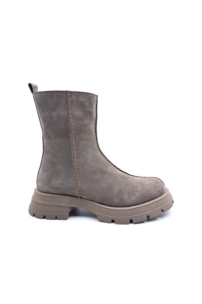 Cassido Genuine Suede Leather Mink Color Women's Boots