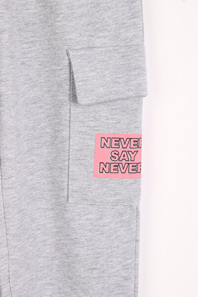 kinderos Cargo Pocket Pack of Printed Girls' Sweatpants - 26K 5180