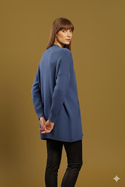 Lal Triko Tricot Cardigan with Pockets 12502