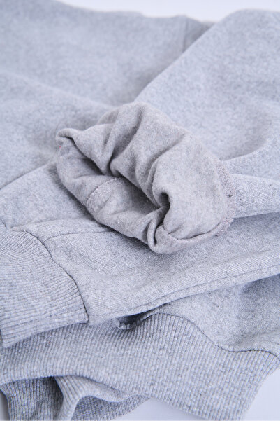 EMBA KORSE Γυναικείο σετ αθλητικής φόρμας Cotton Inside Ş επένδυση fleece Crew Neck Crop 3 Thread