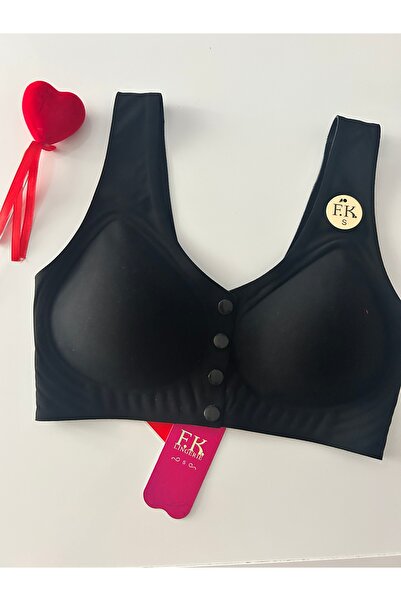 nuda luna Γυναικείο σουτιέν με κοπή με λέιζερ χωρίς εσώρουχο με κουμπιά μπροστά F.K