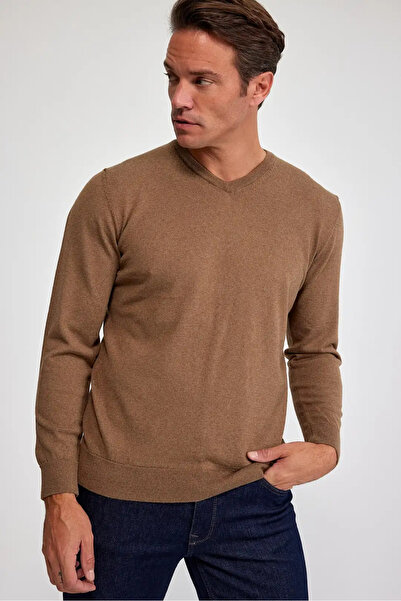 Wellalux Чоловічий пуловер з V-подібним вирізом