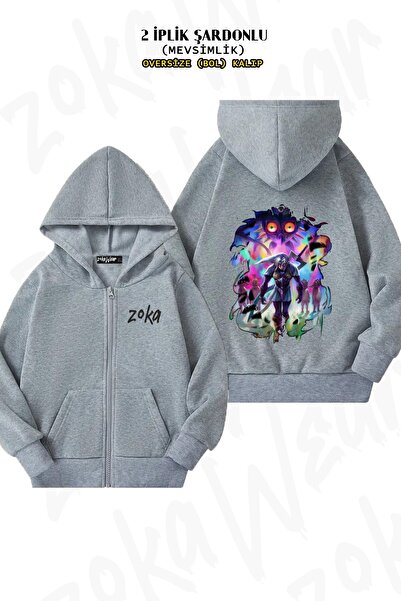 ZOKAWEAR Unisex Majoras The Legend 0f.zelda cu imprimeu supradimensionat Card...