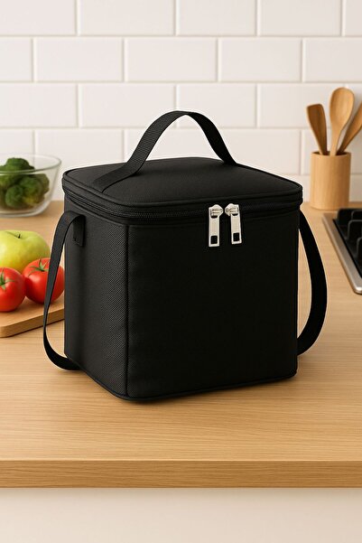 Bambus 10 Litre Yalıtımlı Beslenme Çantası Termal Sıcak Soğuk Tutucu Yemek Gıda Öğle Yemeği Taşıma Termosu