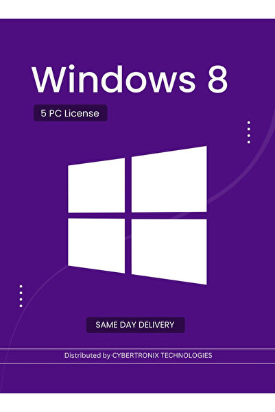 MICROSOFT Windows 8 | 5 PC License | Digital License | SAME DAY DELIVERY