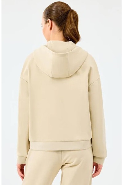 SKECHERS W Essential Full Zip Sweatshirt S2610016 Women's Hooded Zippered Sweatshirt Beige