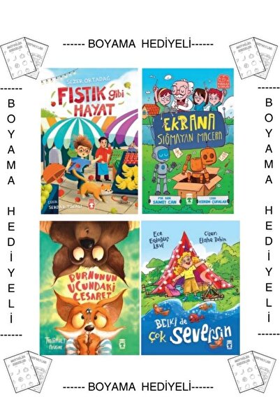 Timaş Çocuk Boyamalı Fıstık Gibi Hayat Ekrana Sığmayan Macera Burnunun Ucunda...