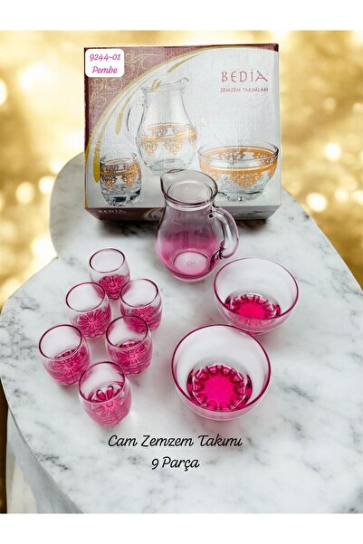 Sedef 9244 Cam Zemzem Takımı Renkli