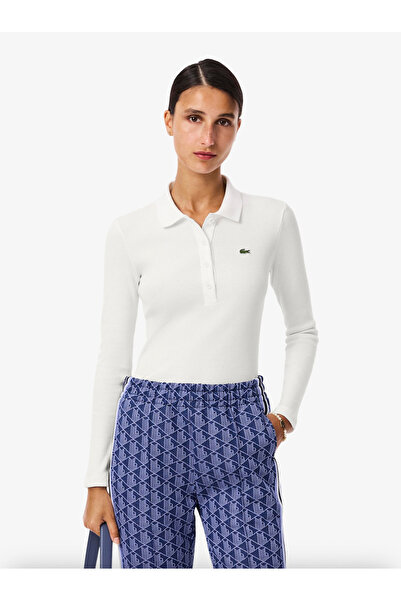 Lacoste Slim Fit L.12.D Ribbed Cotton Polo Shirt